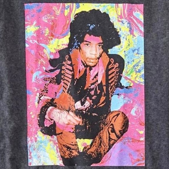 Jimi Hendrix Karl Ferris Photo blues rock R&B Official T-Shirt L NWT - Picture 2 of 2